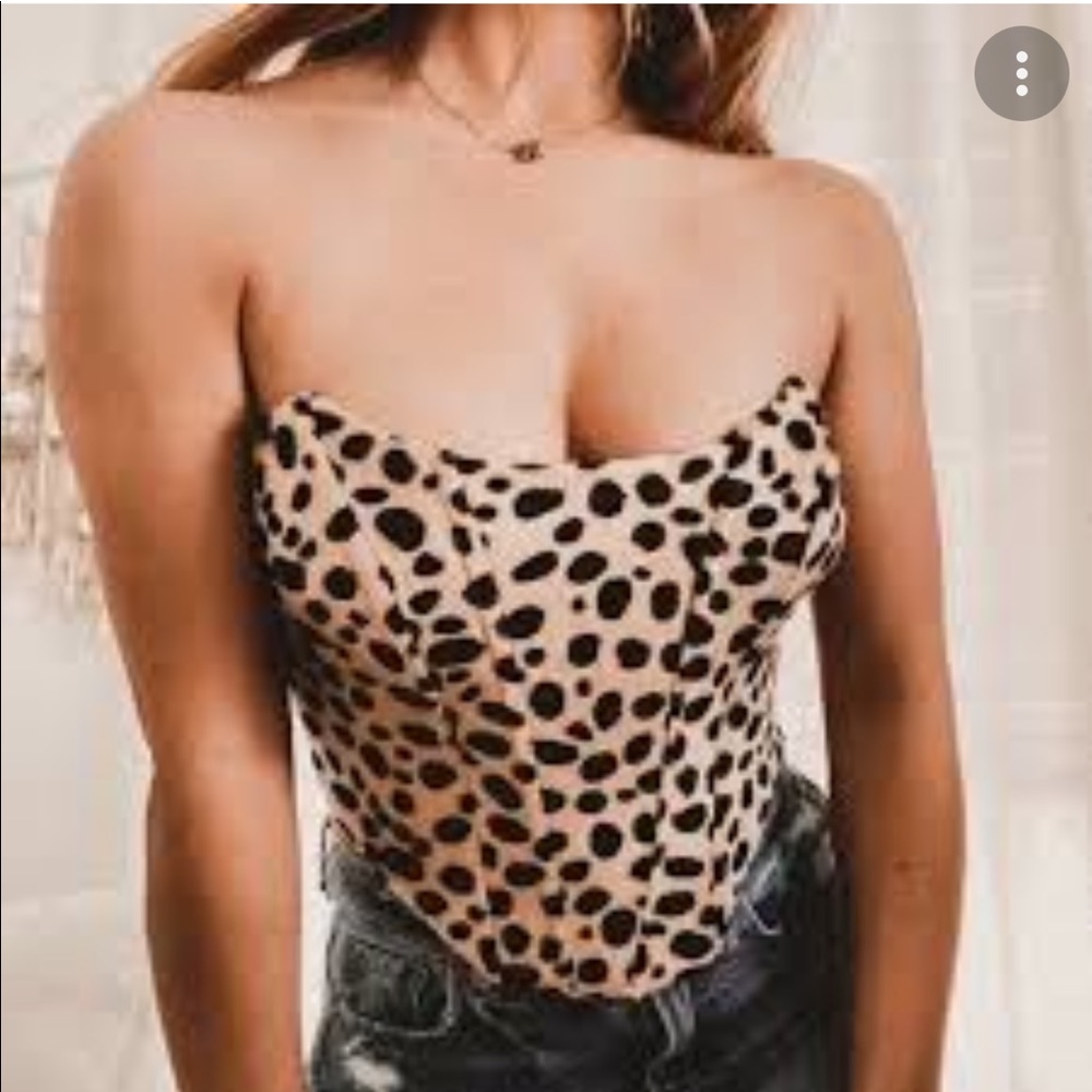Fur like corset